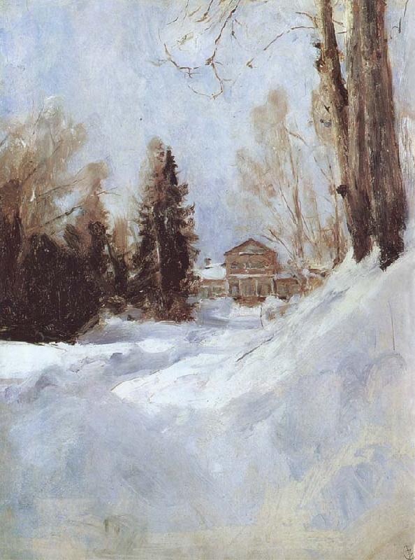 Valentin Serov Winter in Abramtsevo A House Sweden oil painting art